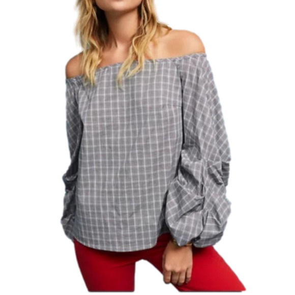 Anthropologie Guest Editor of the shoulder shirt size small. - Picture 1 of 7
